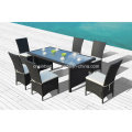 Rattan Möbel für Outdoor / Esszimmer Set mit SGS Cetificated (1024)